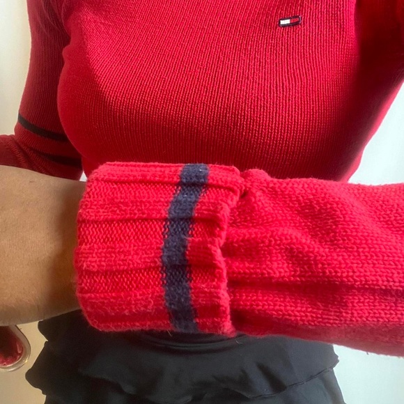 Red Tommy Hilfiger Turtleneck - Picture 5 of 6
